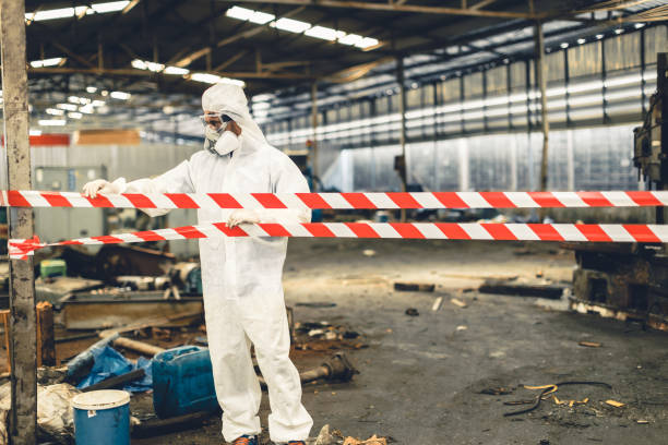 Professional Trauma Scene Cleanup technician working in Arlington, OH